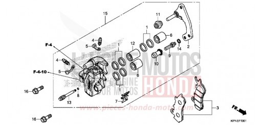 FRONT BRAKE CALIPER (GLR1251WHH) GLR1251WHH de 2017